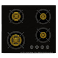 Supreme Unique Four Brass Burner Gas Stove (8mm Glass New)